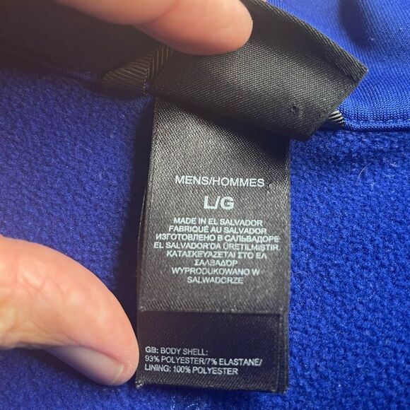 The North Face Royal Blue 1/4 Zip Fleece Top in Size Large - Picture 5 of 8